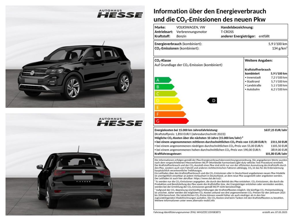 Volkswagen T-Cross 2025