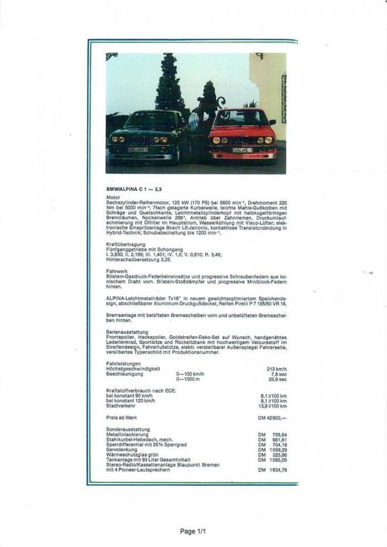 ALPINA Other 1984