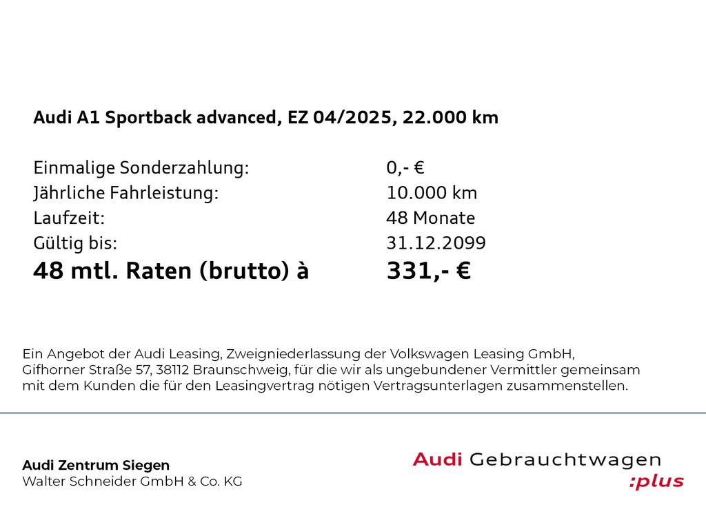 Audi A1 2025