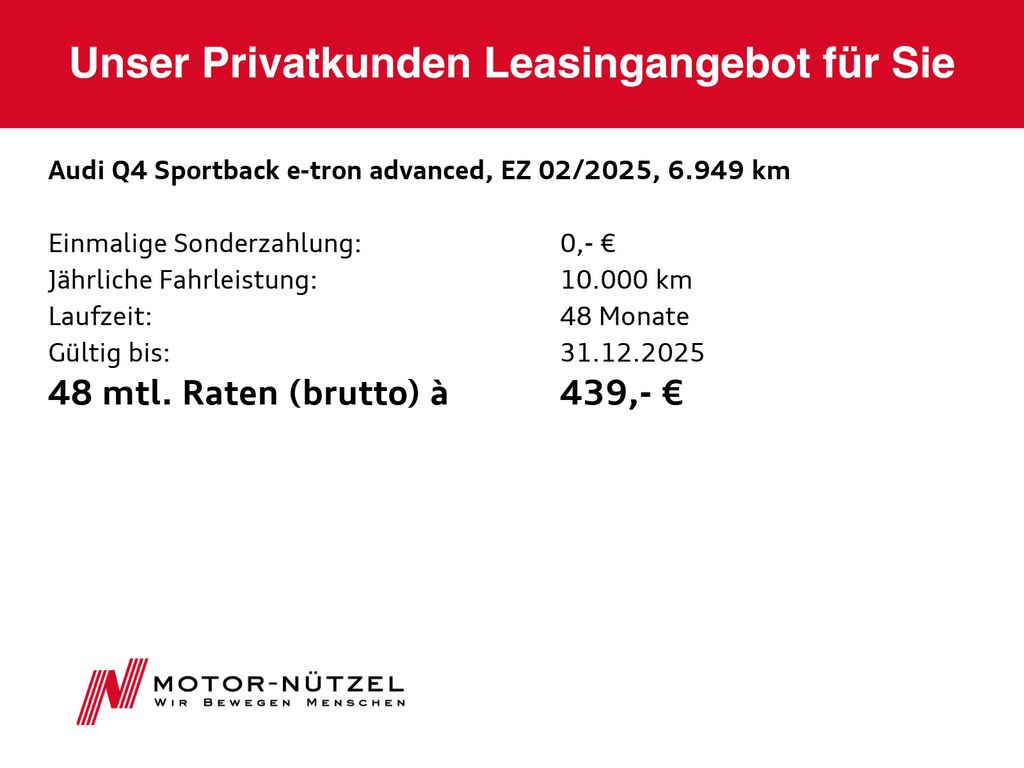 Audi Q4 e-tron 2025
