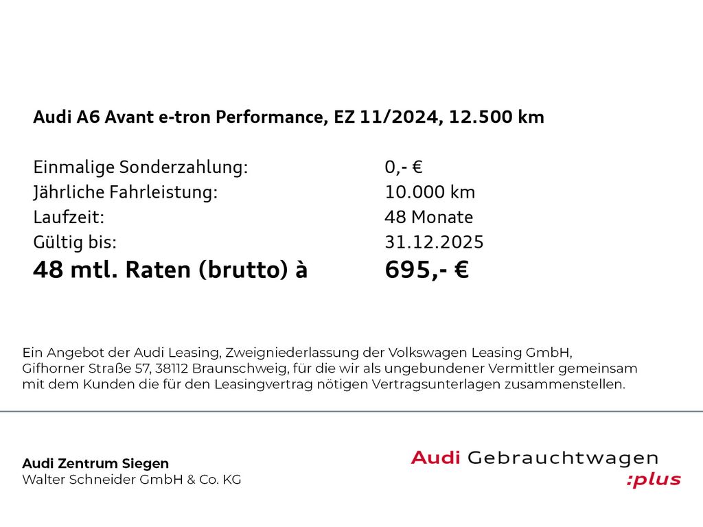 Audi A6 e-tron 2024