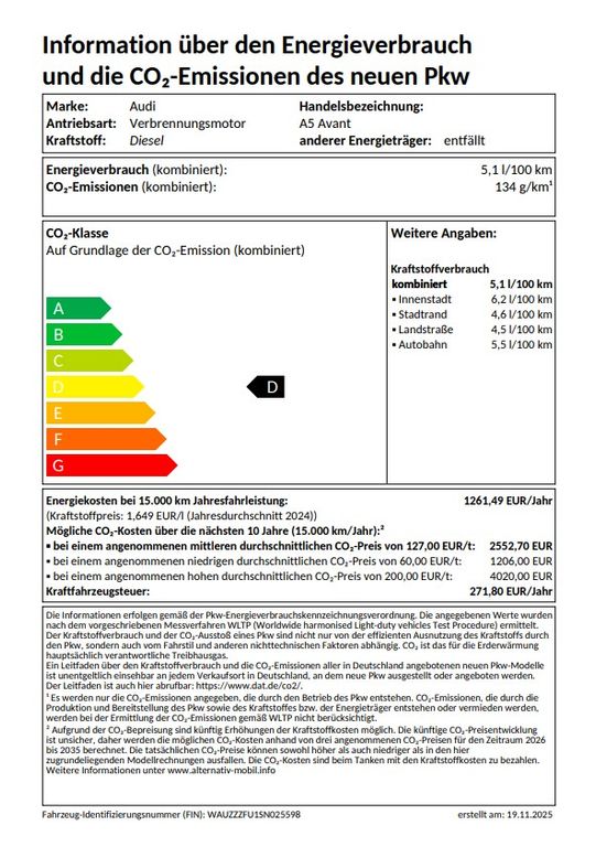 Audi A5 2025