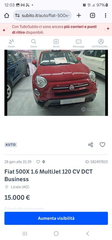 Fiat 500L Cross 2019