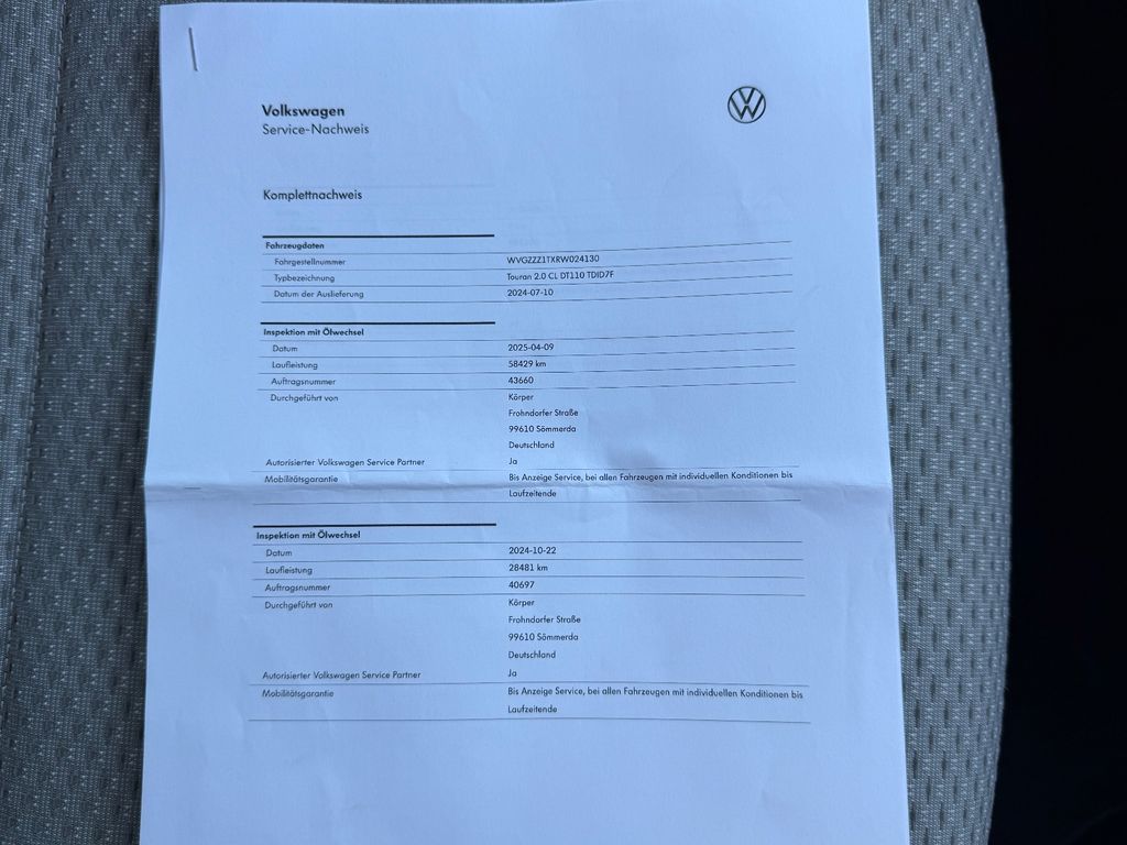 Volkswagen Touran 2024