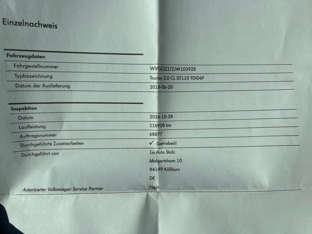 Volkswagen Touran 2018