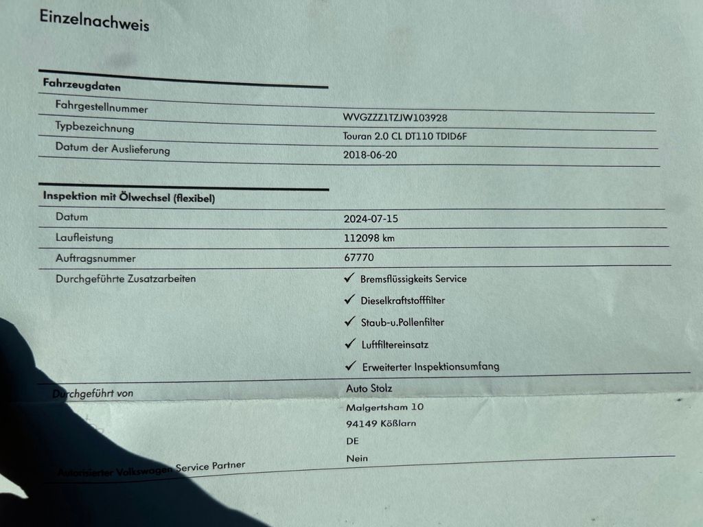 Volkswagen Touran 2018