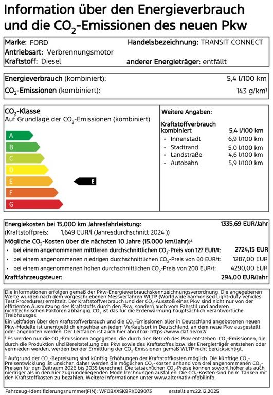 Ford Transit Connect 2025