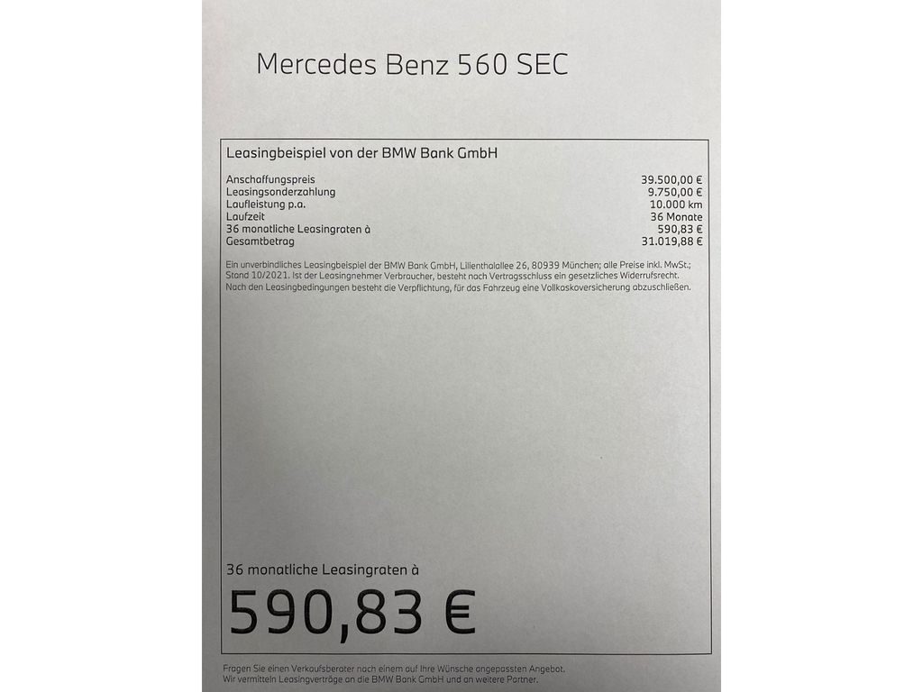 Mercedes-Benz 560 1990