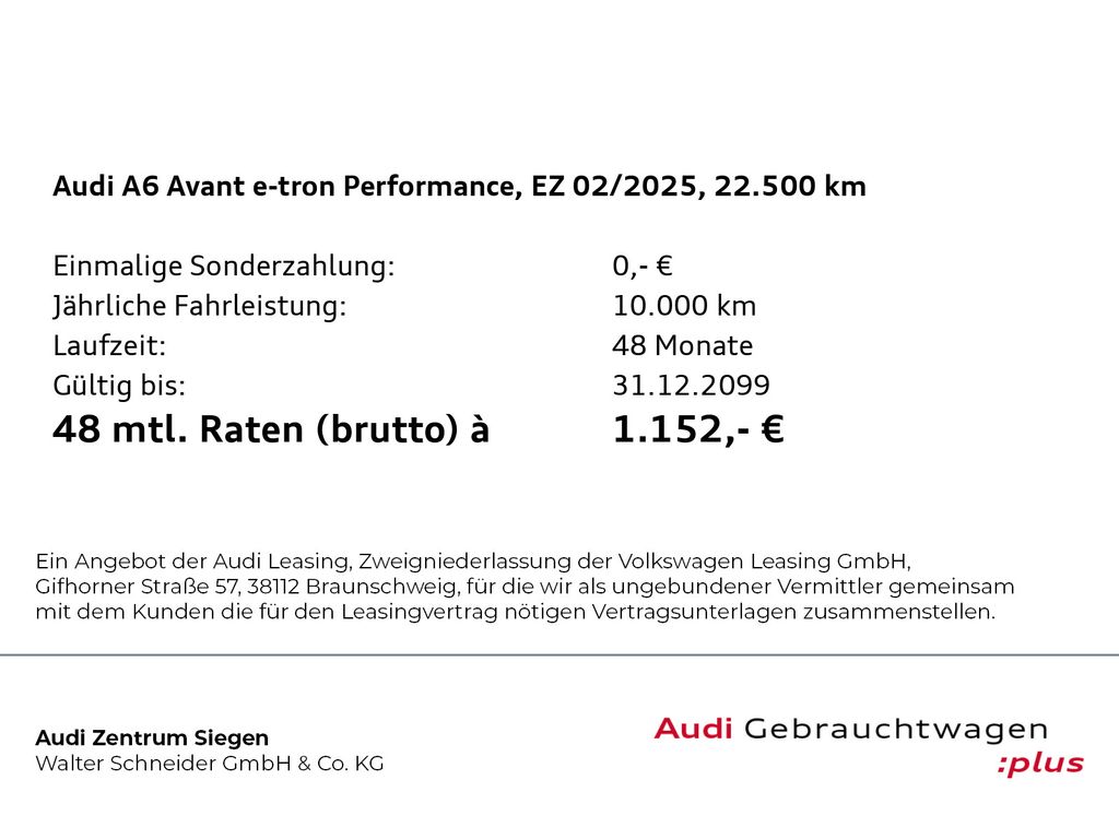 Audi A6 e-tron 2025
