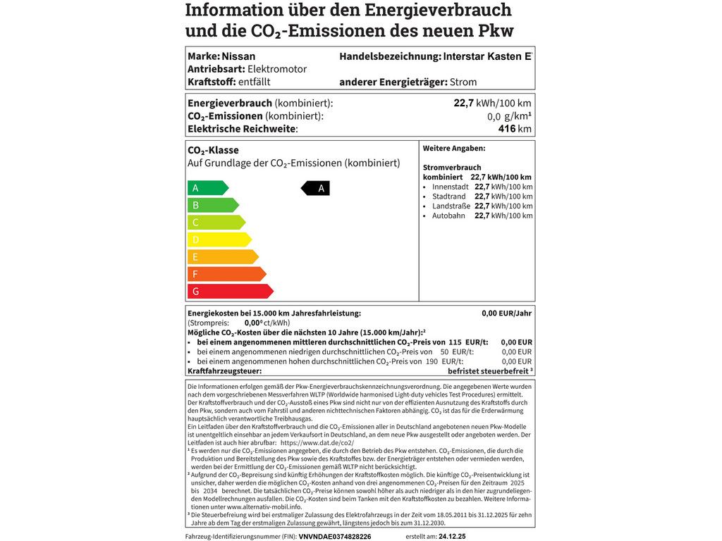 Nissan Interstar 2025