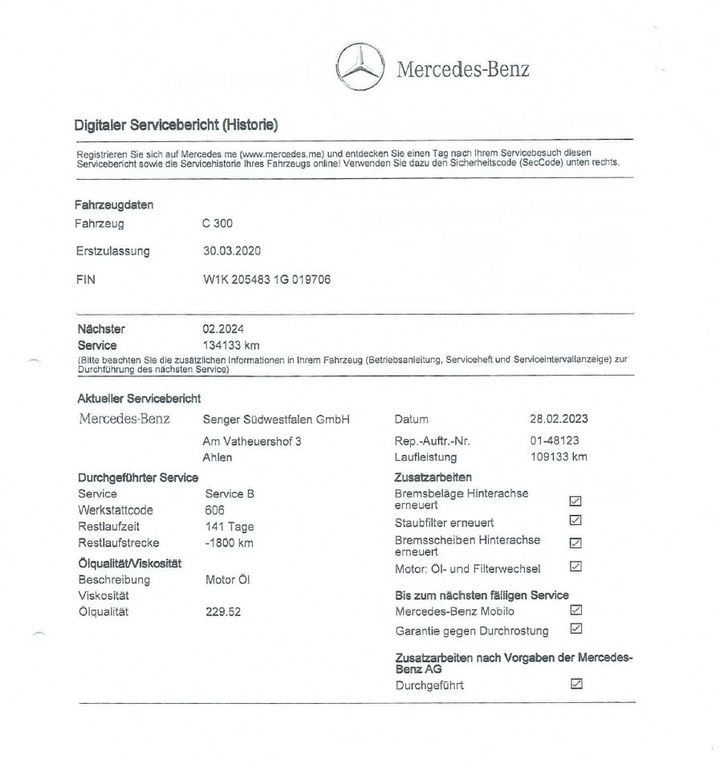 Mercedes-Benz C 300 2020