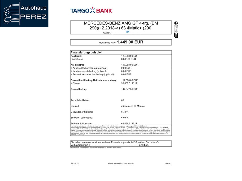 Mercedes-Benz AMG GT 2024