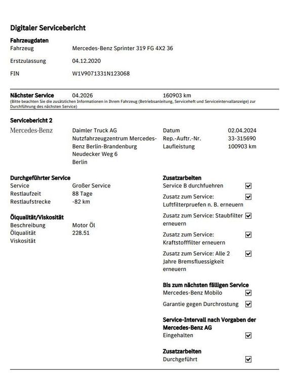 Mercedes-Benz Sprinter 2020