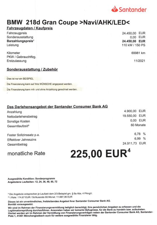 BMW 218 Gran Coupé 2021