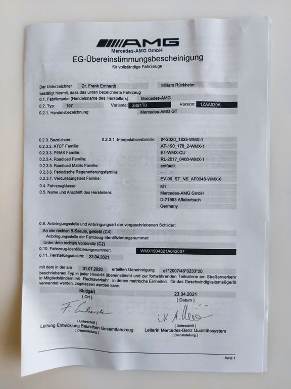 Mercedes-Benz AMG GT 2021