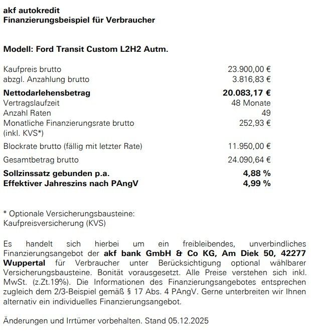 Ford Transit Custom 2021