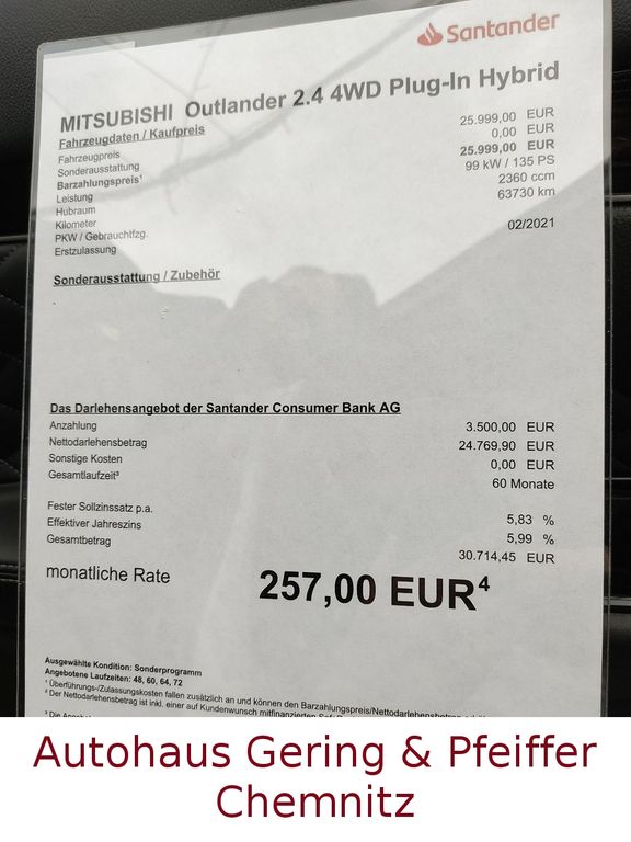 Mitsubishi Plug-in Hybrid Outlander 2021