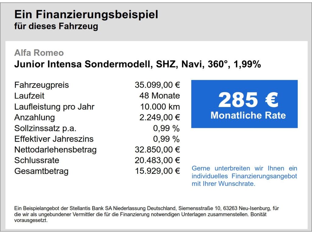 Alfa Romeo Junior 2025