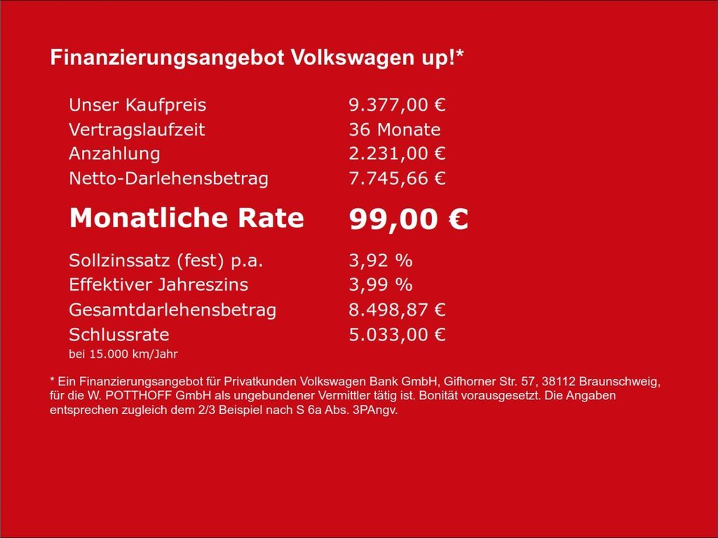 Volkswagen up! 2021