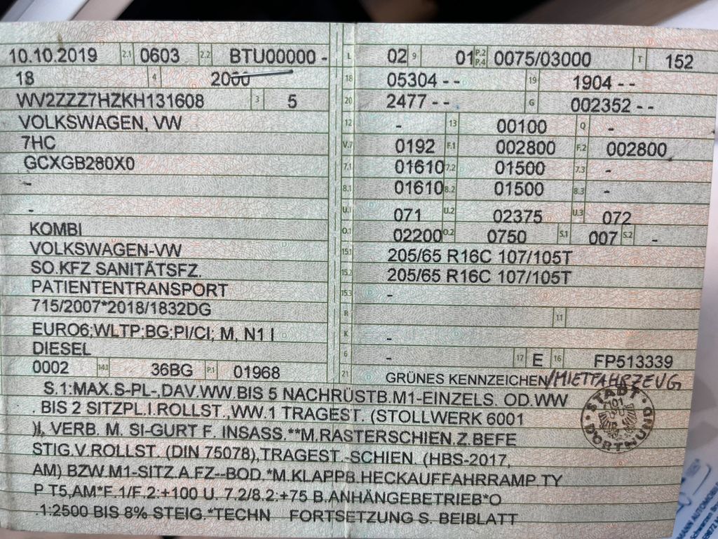 Volkswagen T6 Transporter 2019