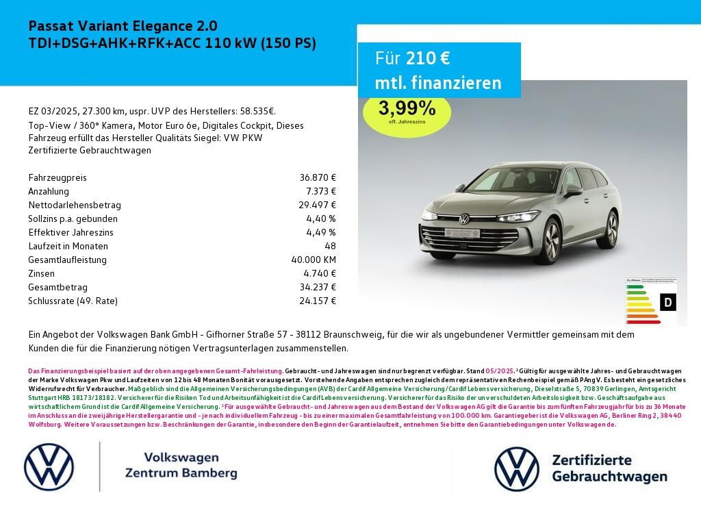 Volkswagen Passat Variant 2025