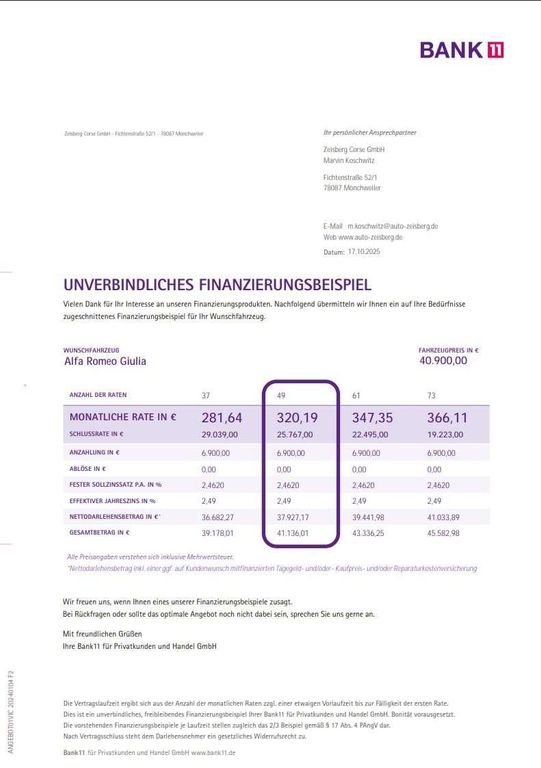 Alfa Romeo Giulia 2023