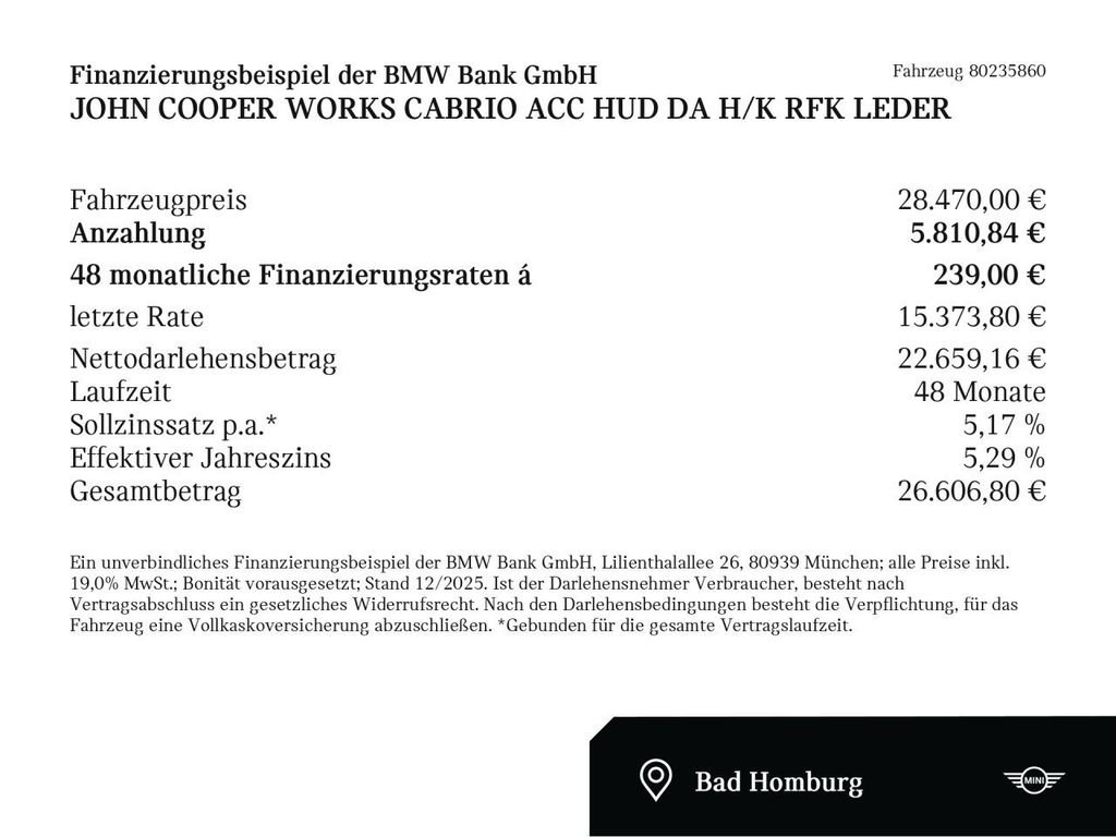 MINI John Cooper Works Cabrio 2021