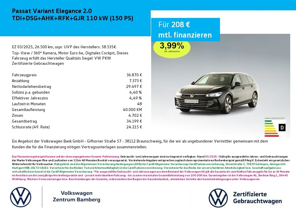 Volkswagen Passat Variant 2025