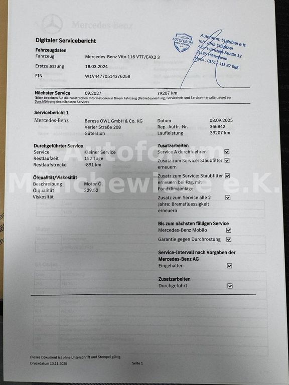 Mercedes-Benz Vito 2024