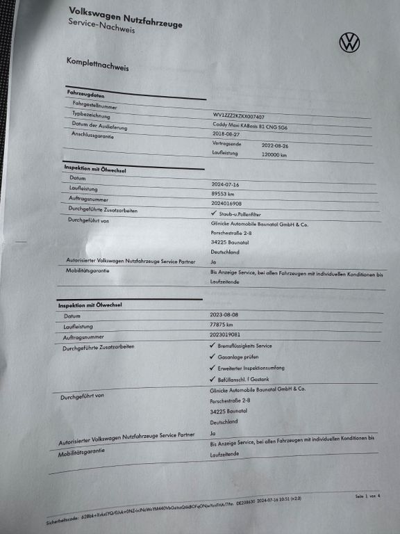 Volkswagen Caddy 2018