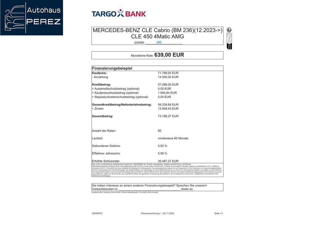 Mercedes-Benz CLE 450 2024