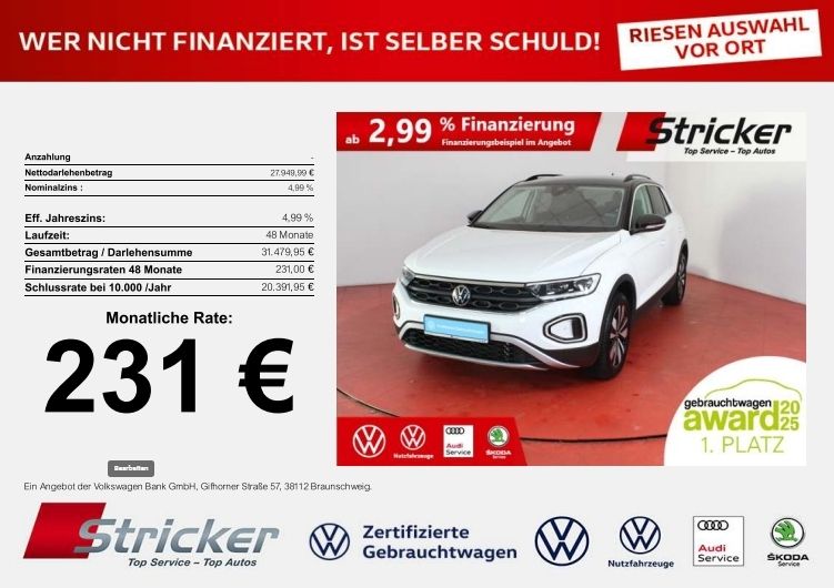 Volkswagen T-Roc 2025