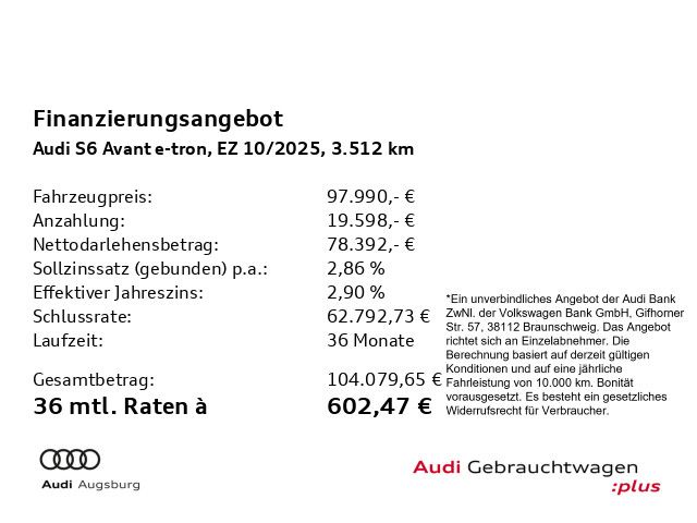 Audi S6 e-tron 2025
