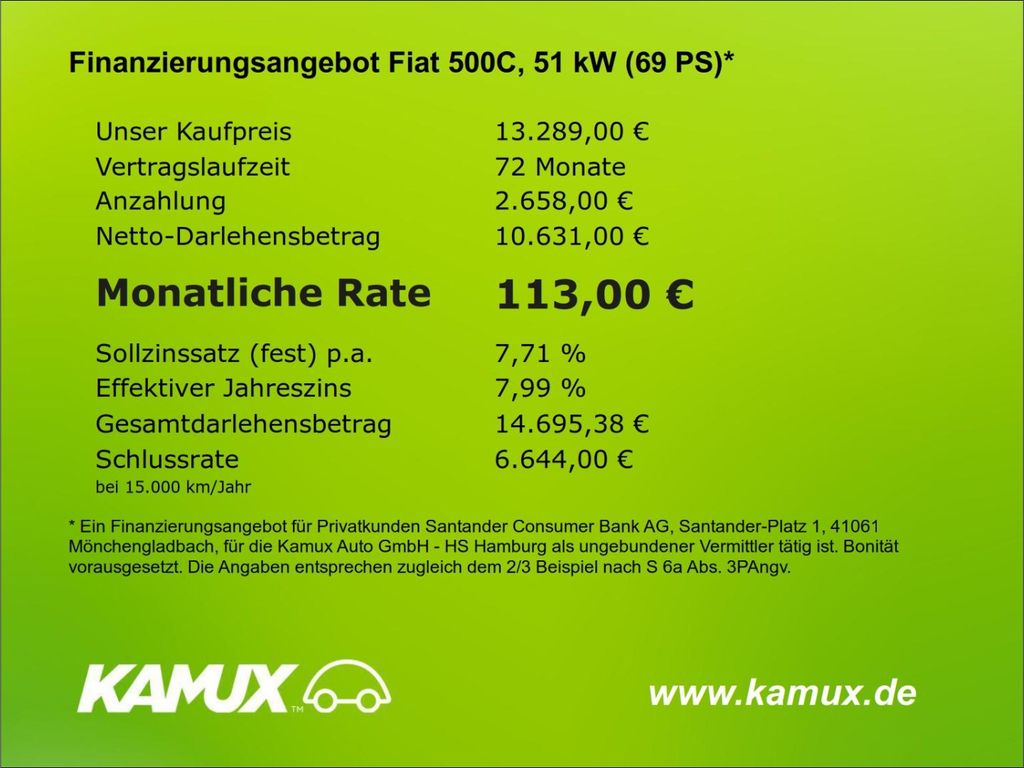 Fiat 500C 2022