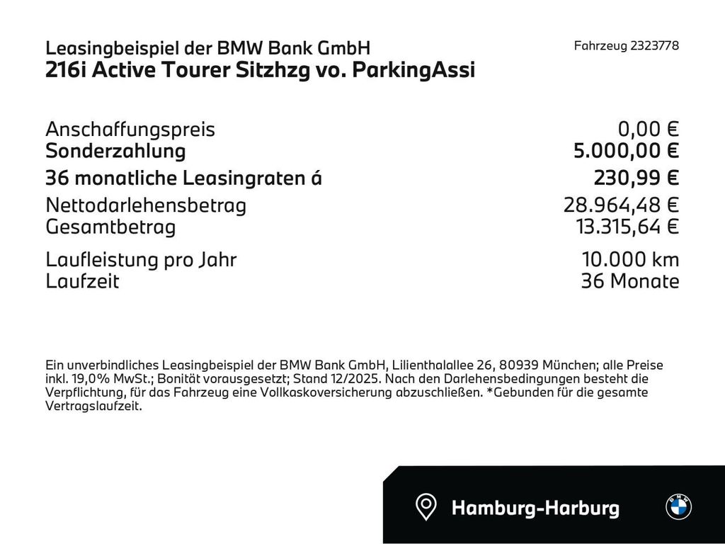 BMW 216 Active Tourer