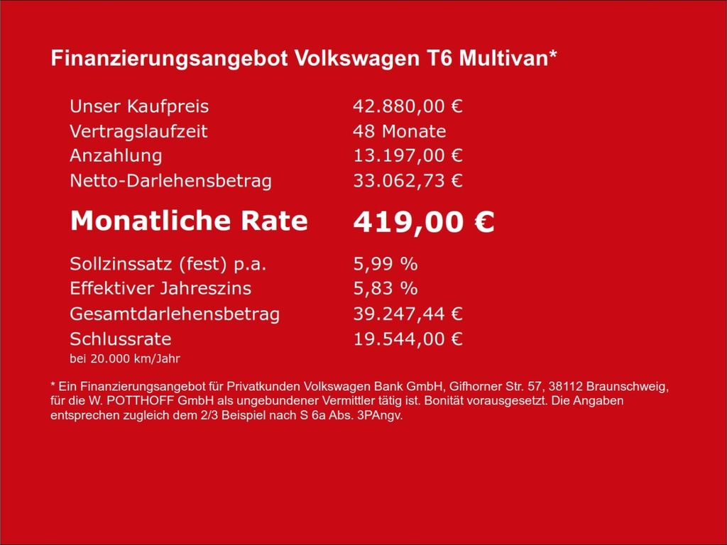 Volkswagen T6 Multivan 2019