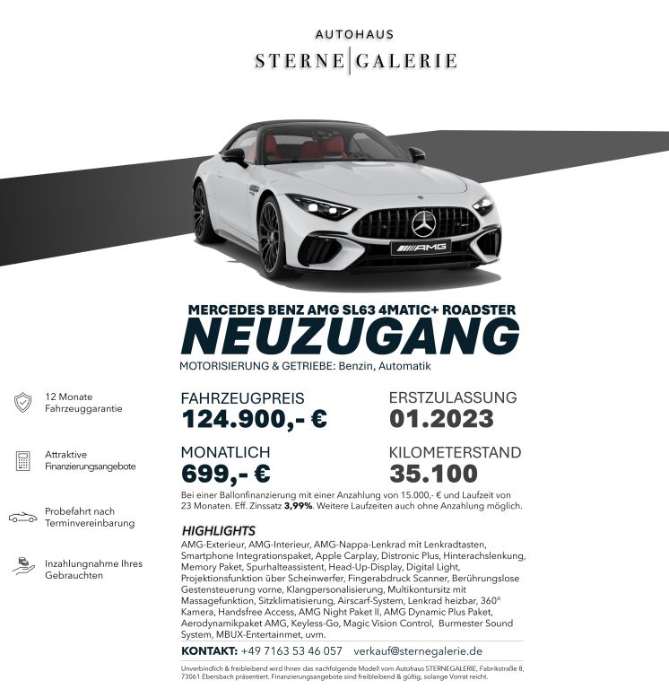 Mercedes-Benz SL 63 AMG 2023