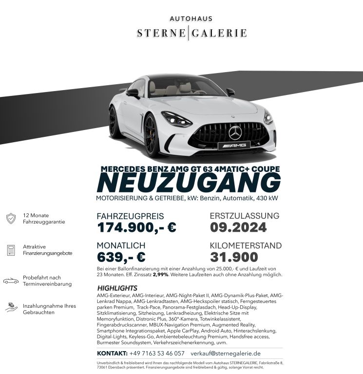 Mercedes-Benz AMG GT 2024
