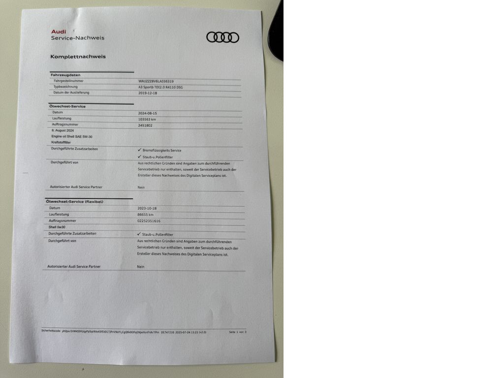 Audi A3 2020