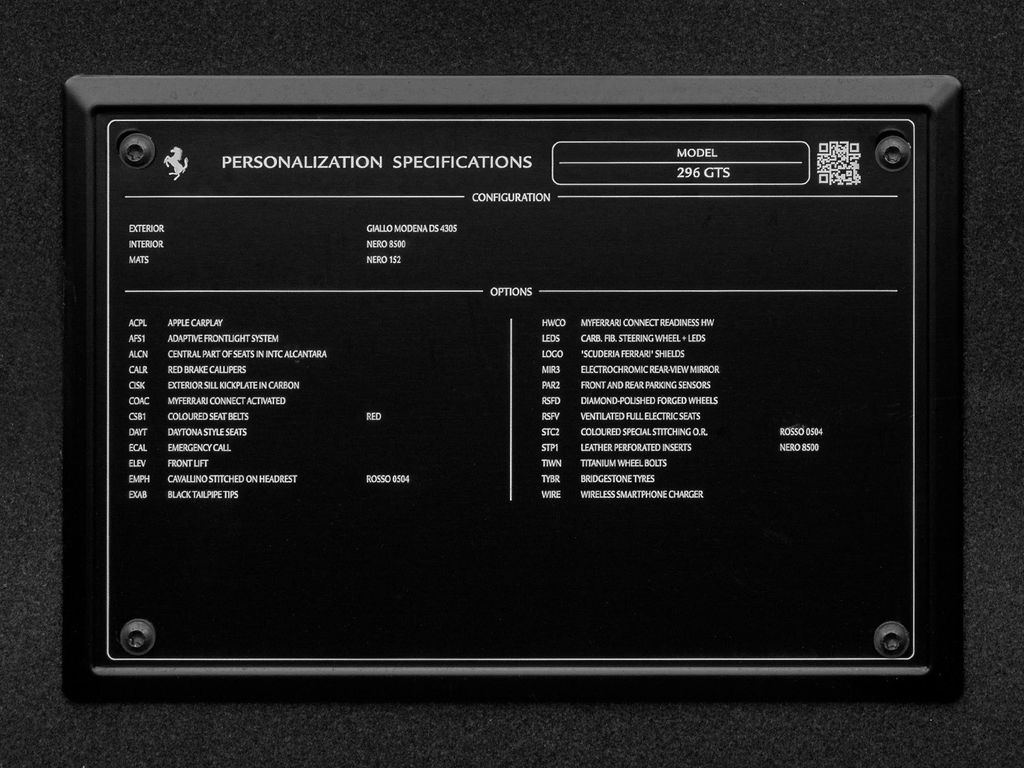 Ferrari 296 GTS 2025