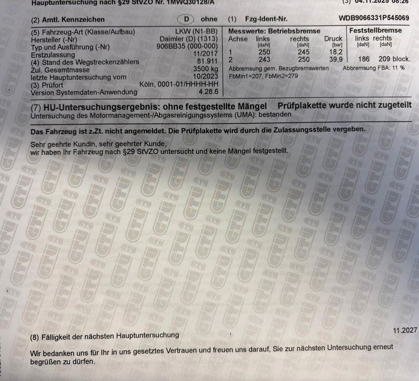 Mercedes-Benz Sprinter 2017