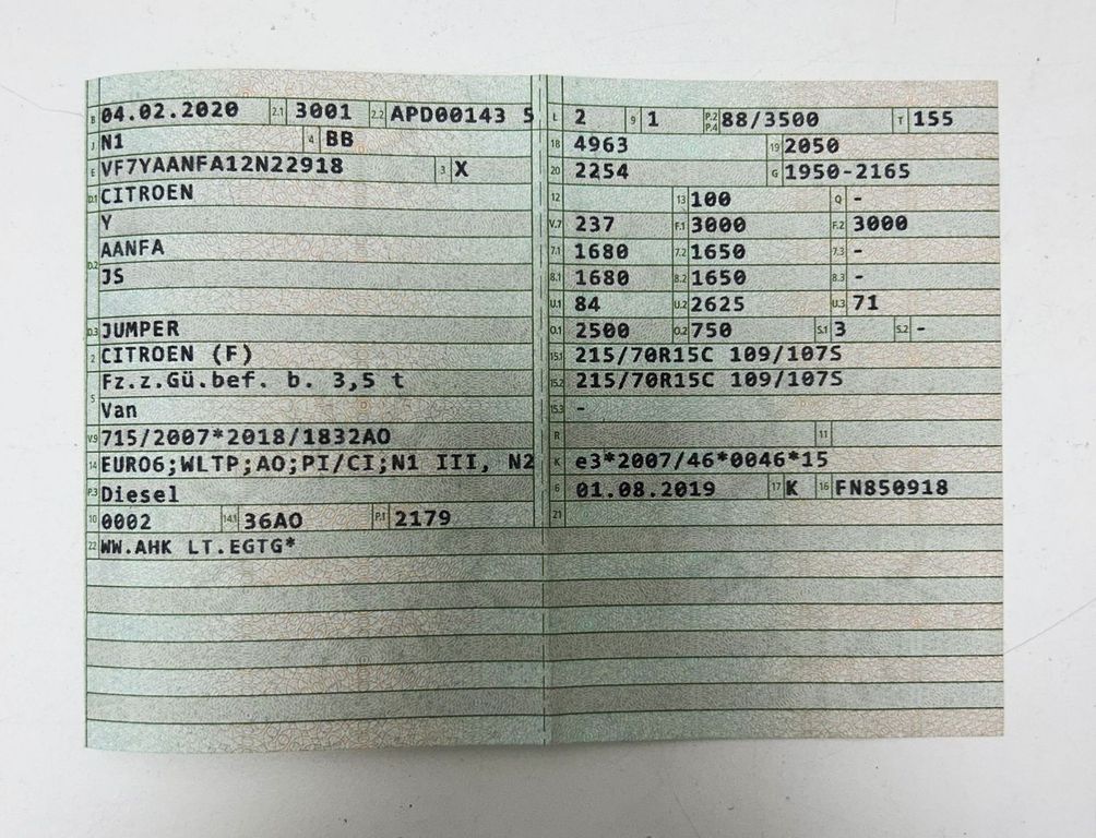 Citroën Jumper 2020