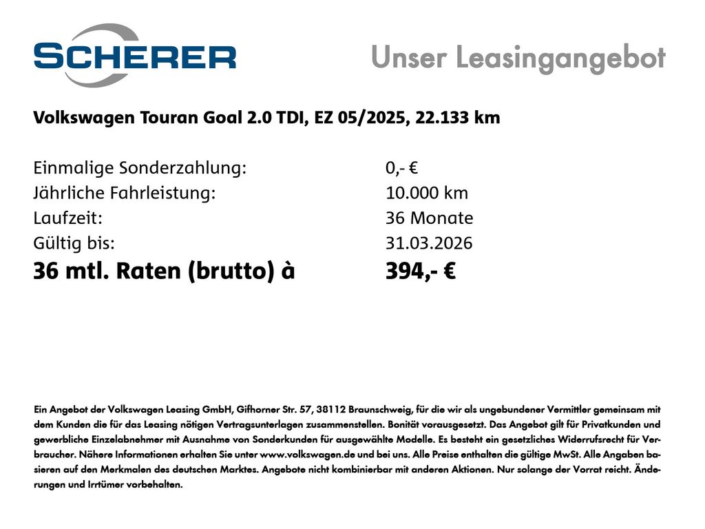 Volkswagen Touran 2025
