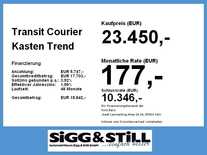 Ford Transit Courier 2026