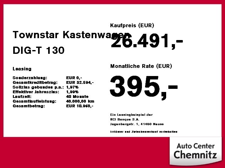 Nissan Townstar 2025