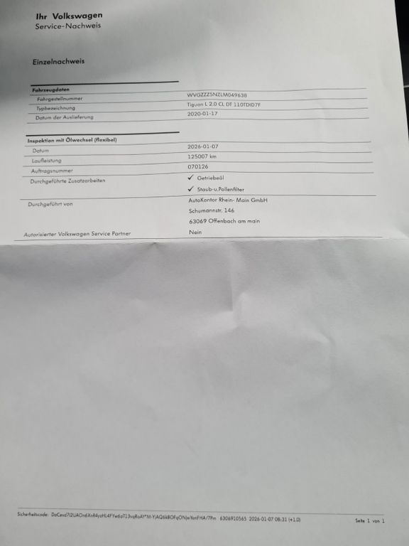 Volkswagen Tiguan Allspace 2020