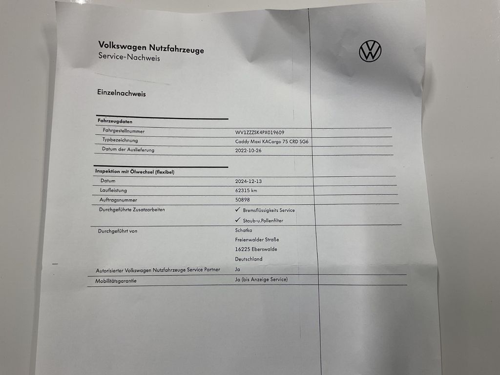 Volkswagen Caddy Maxi 2022