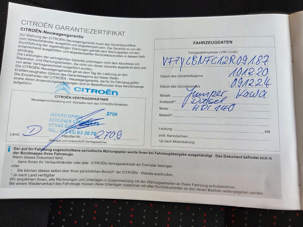 Citroën Jumper 2020