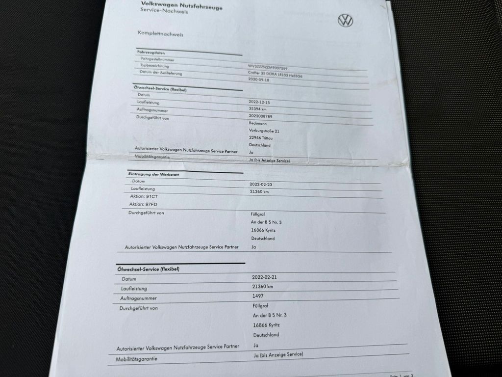 Volkswagen Crafter 2020