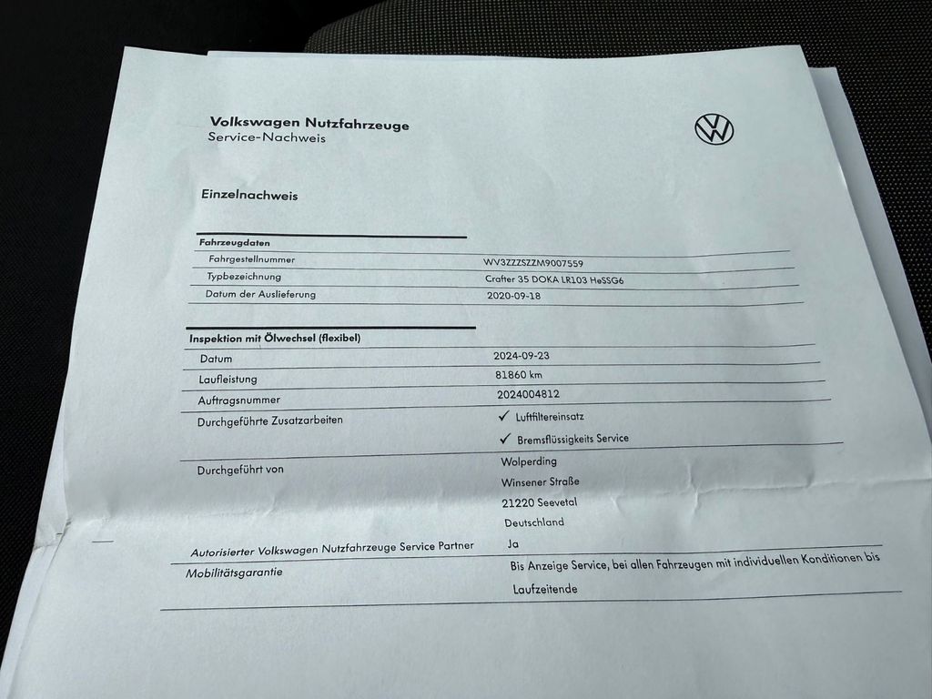 Volkswagen Crafter 2020